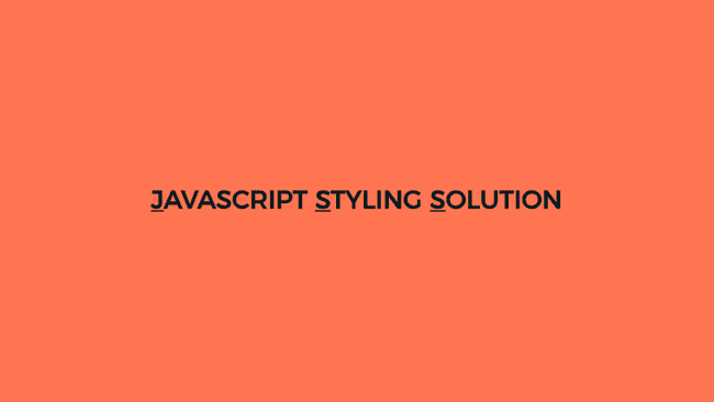 java script-styling