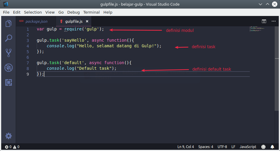 Anatomy of Gulpfile