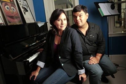 Kristen Anderson-Lopez and Bobby Lopez