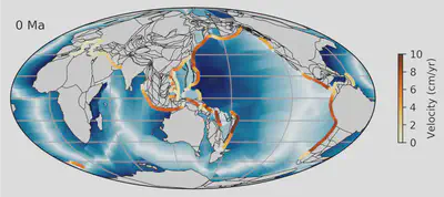 Configuration of subduction boundaries at the present day