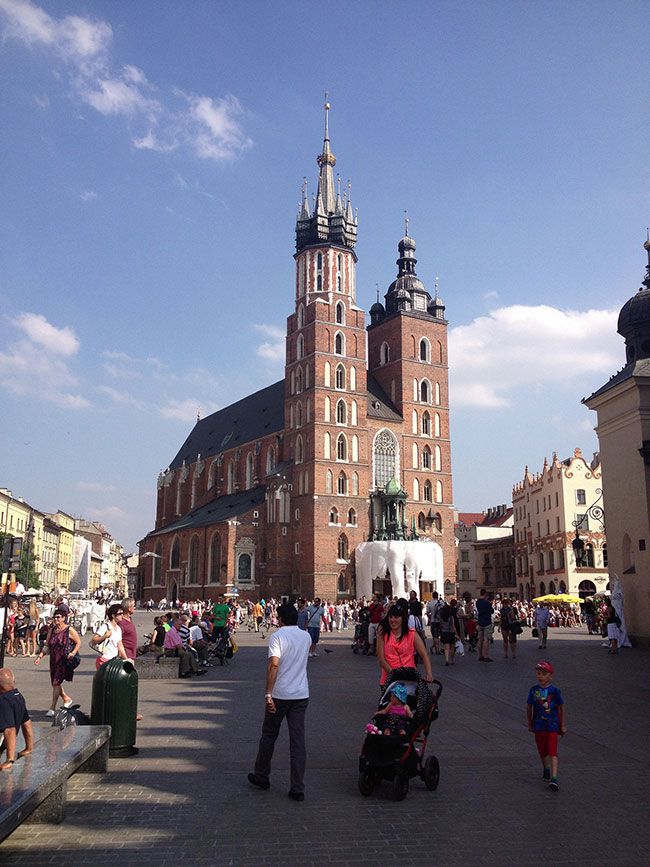 Krakow's main square/church
