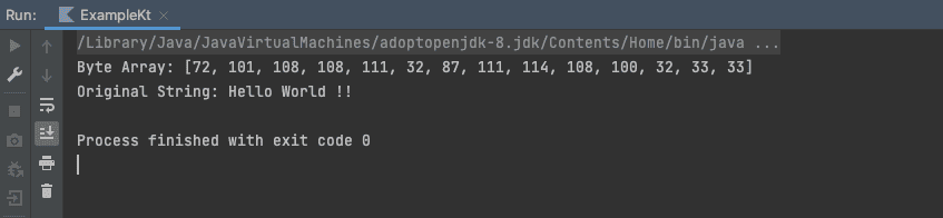 Kotlin convert string to byte array