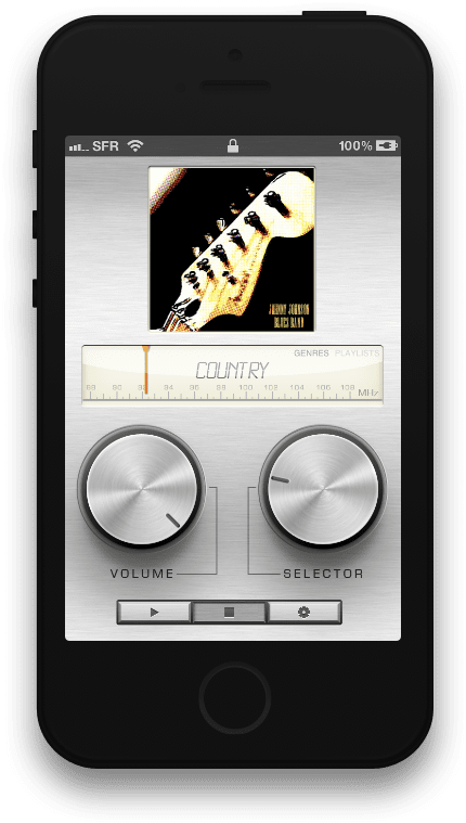 HiFi Tuner genres screen