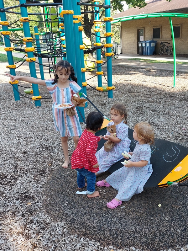 Children Playing with Friends