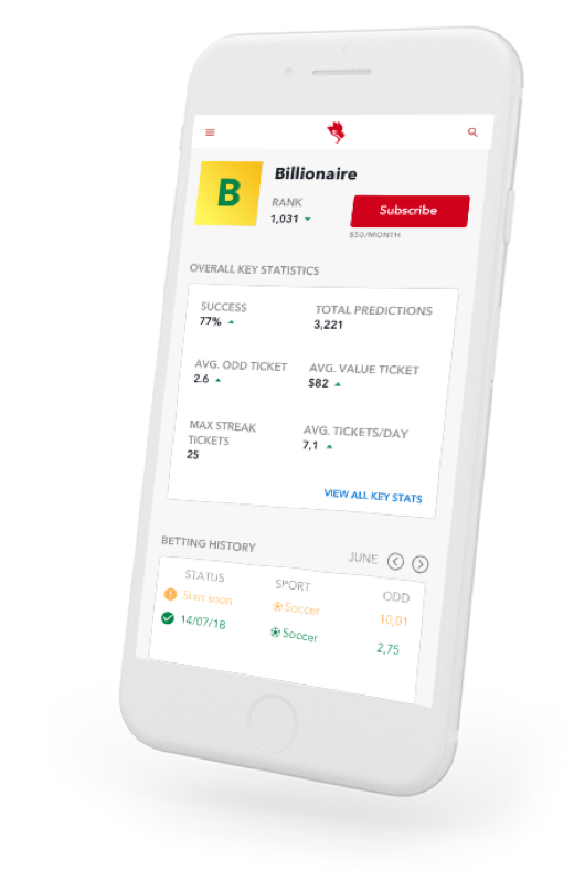 The Bet League Mockup