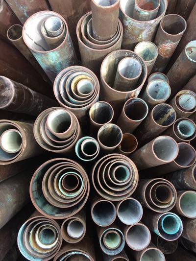 Copper metal tubes