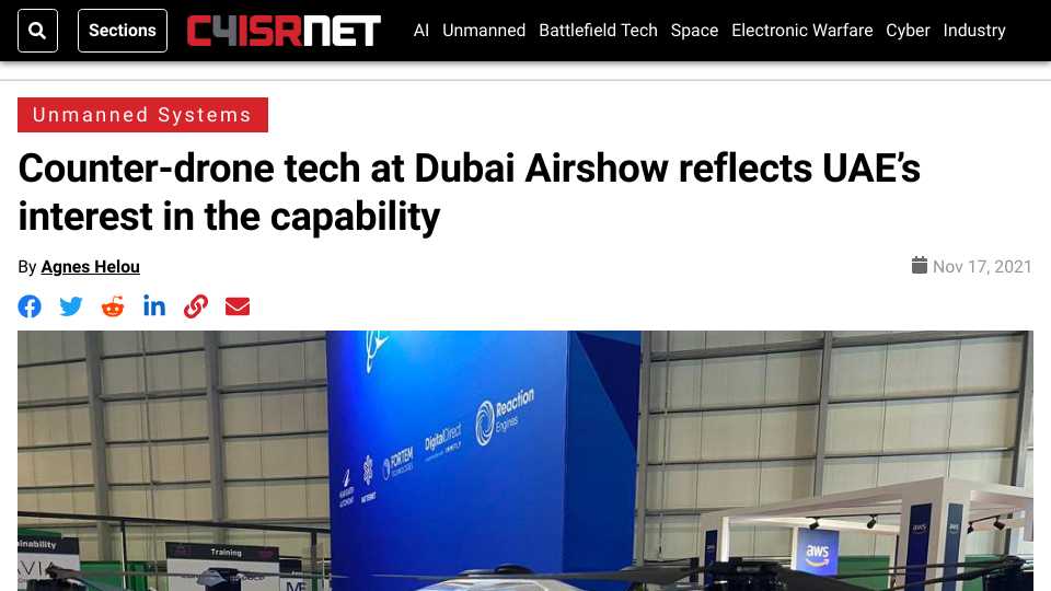 Counter-drone tech at Dubai Airshow reflects UAE's interest in the capability