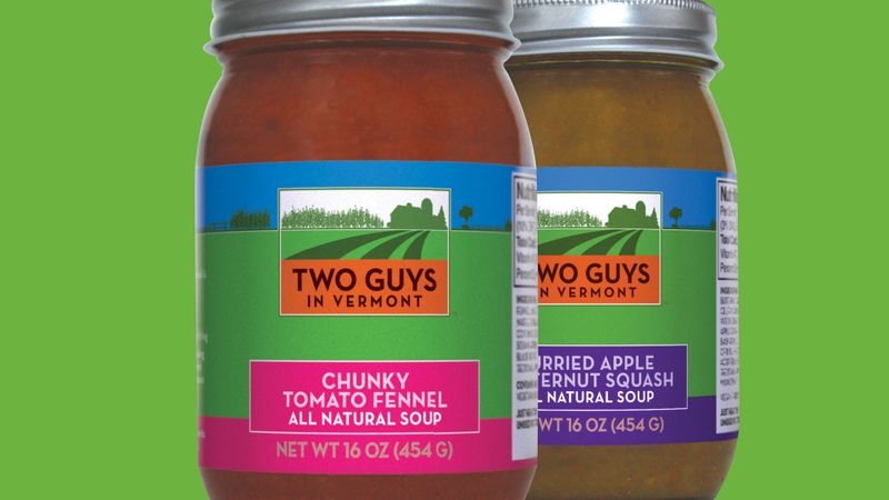 Two Guys in Vermont packaging