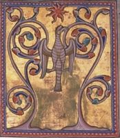 Ave Fénix. Origen: Bestiario de Aberdeen s.XII. Dominio Púbico.