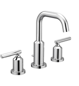 image MOEN Gibson 8 in Widespread 2-Handle High-Arc Bathroom Faucet Trim Kit in Chrome Valve Not Included