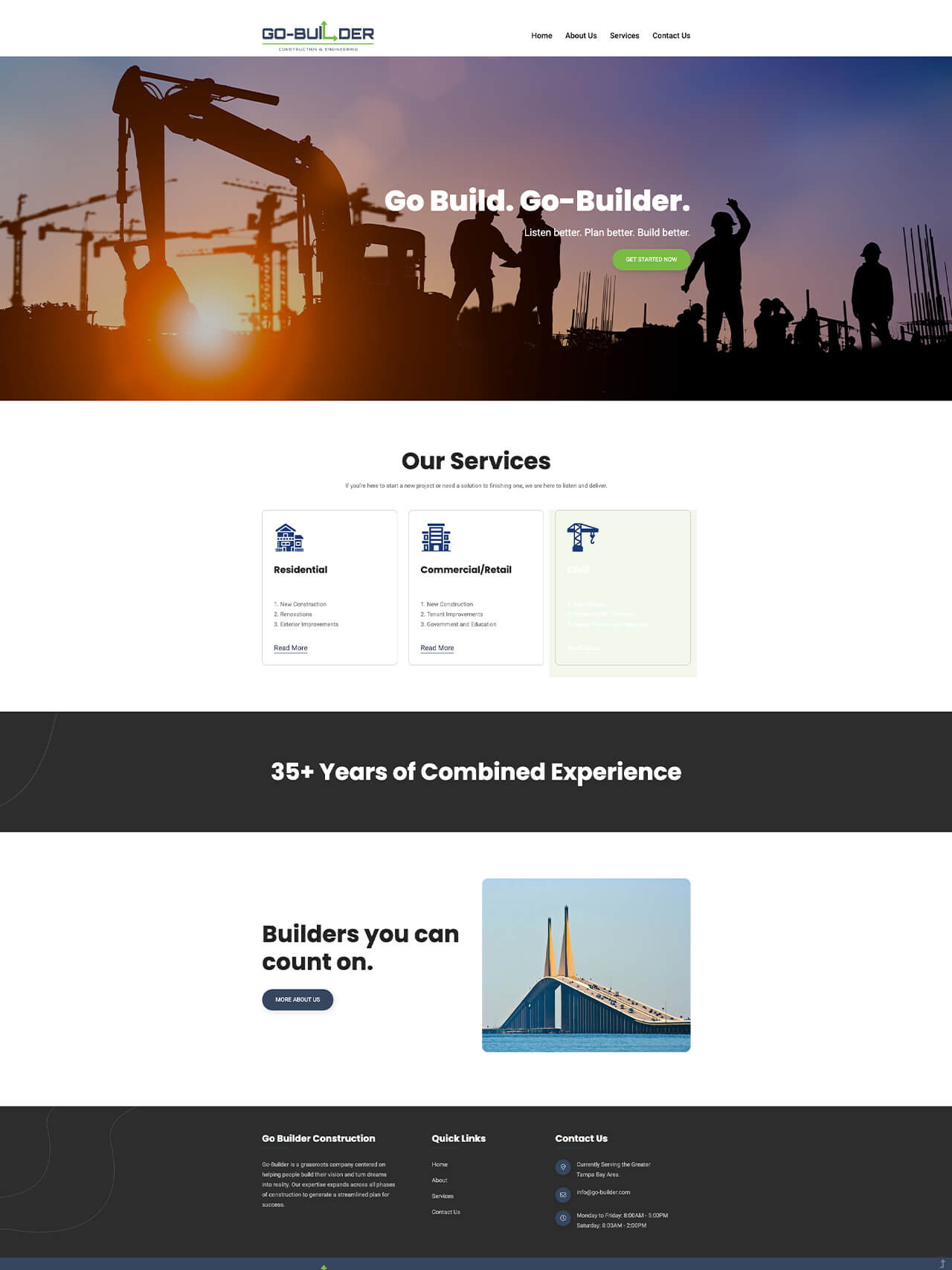 Go Builder Website