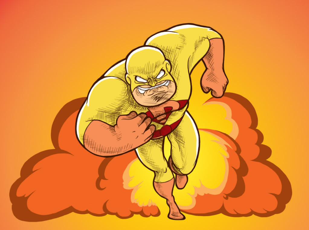 Puck using his super speed