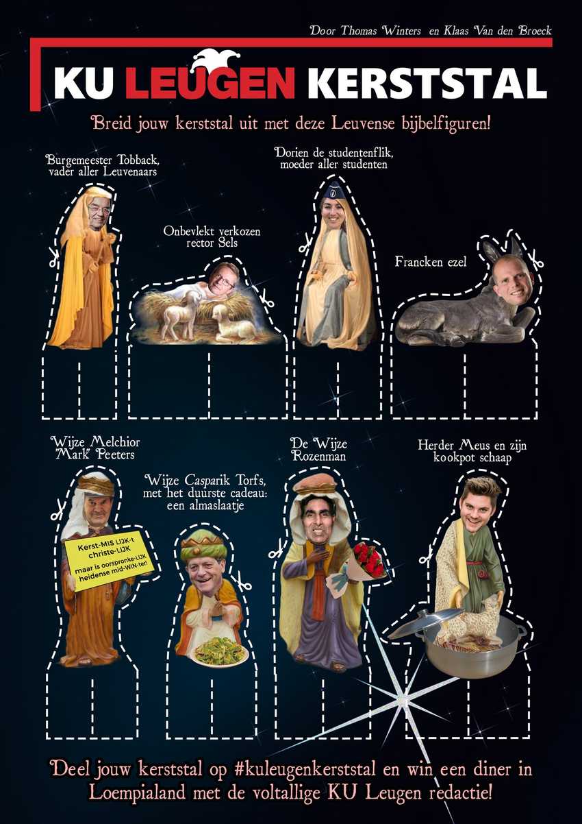 Nativity scene cutout page.