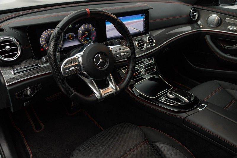 Mercedes-Benz E-Klasse E53 AMG 4Matic+ 436pk (Shape/Mat) Panoramadak Nightpakket Luchtvering Widescreen Burmester Carbon-Int+Ext Sportleder+Memory SuperSportStuur ComandOnline AmbientLight Keyless 20"AMG 360Camera Parktronic Pdc afbeelding 17