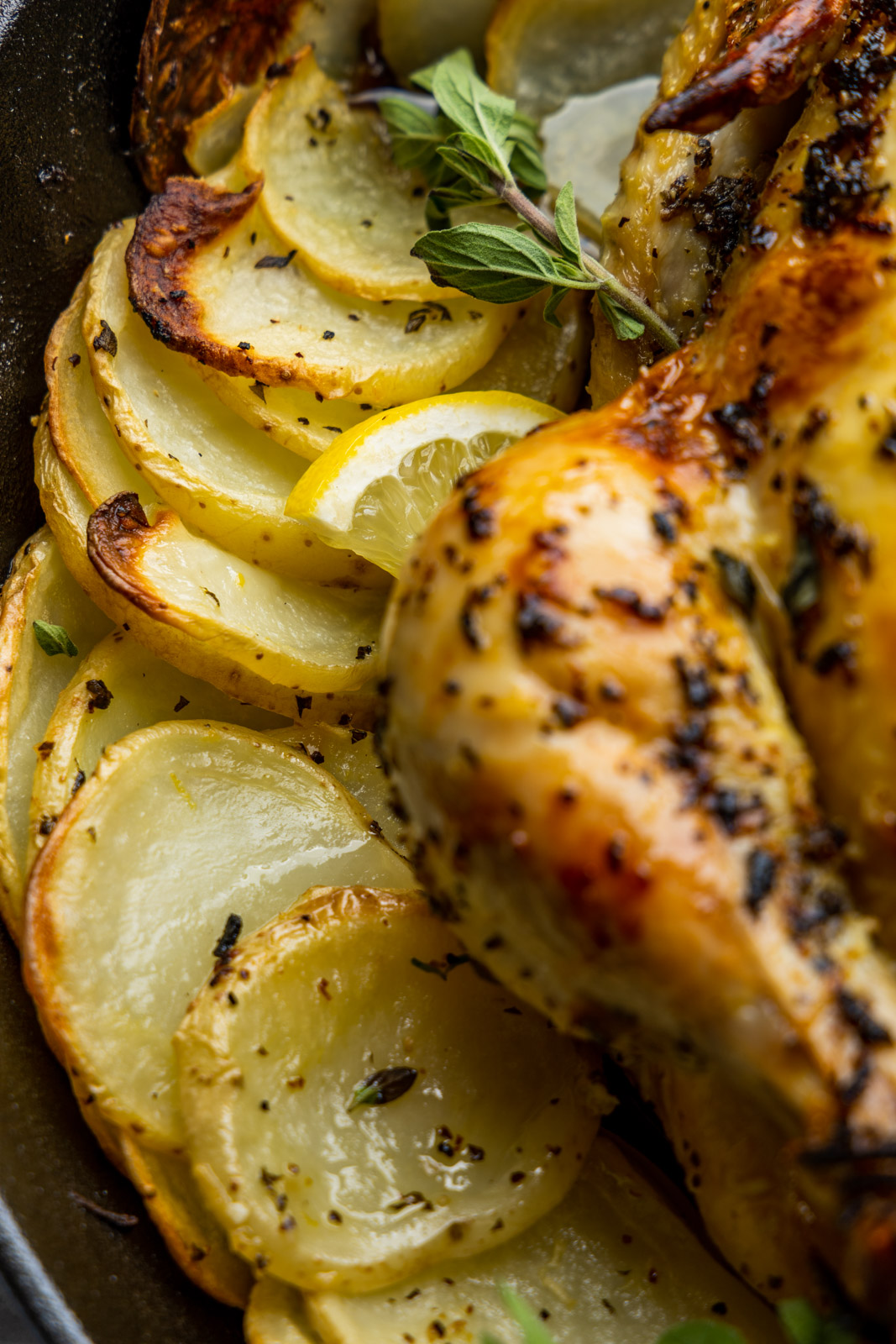 Style Skillet Roast Chicken With Crispy Potatoes
