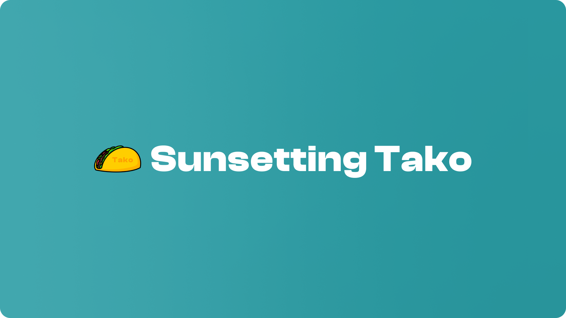 Cover for: Sunsetting Tako