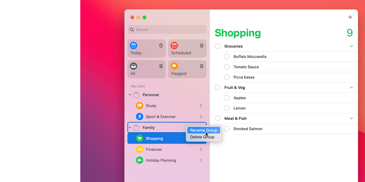 How to Create Reminder Groups in Apple Reminders on the Mac Tech