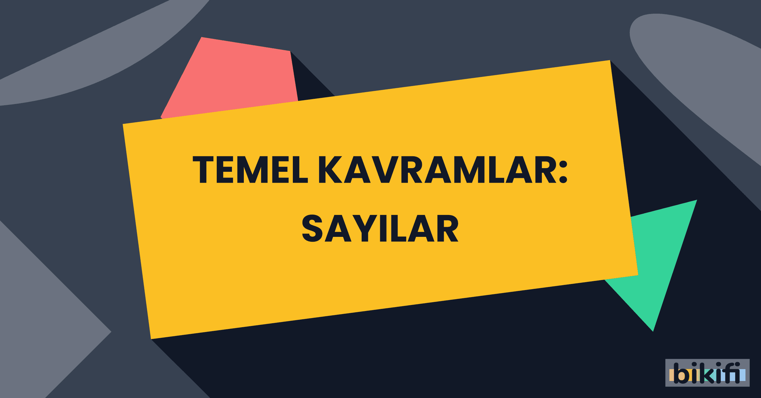 Temel Kavramlar: Sayılar