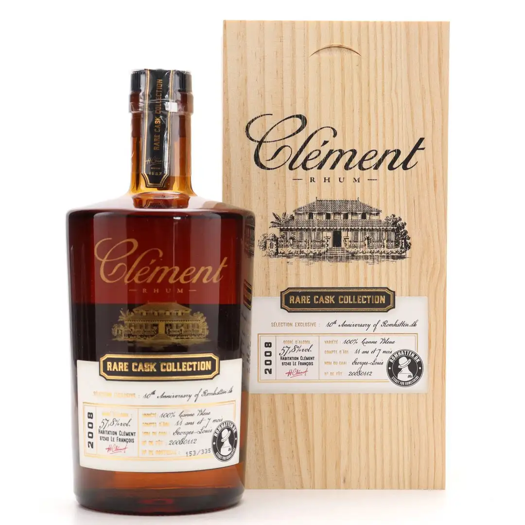 Image of the front of the bottle of the rum Rare Cask Collection 10th Anniversary of Romhatten.dk