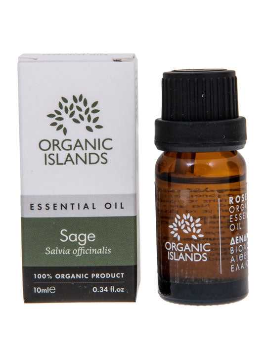 Olio essenziale BIO di salvia 10ml, Organic sage essential oil 10ml, Epicerie-Grecque-Produits-Grecs-Huile essentielle de sauge BIO 10ml