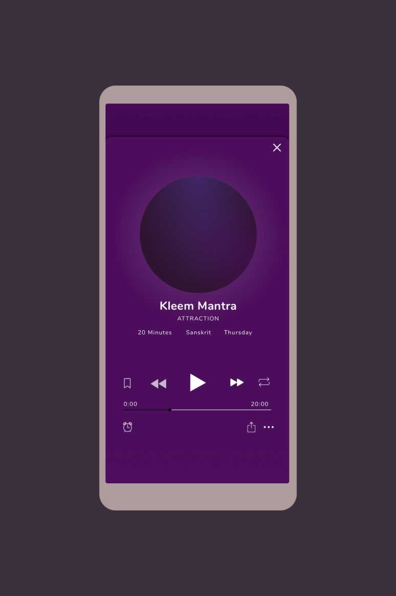 Building an app for guided sound meditation.