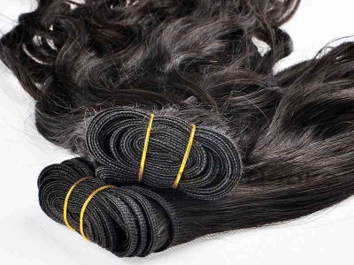Curly Hair Extensions Machine Weft