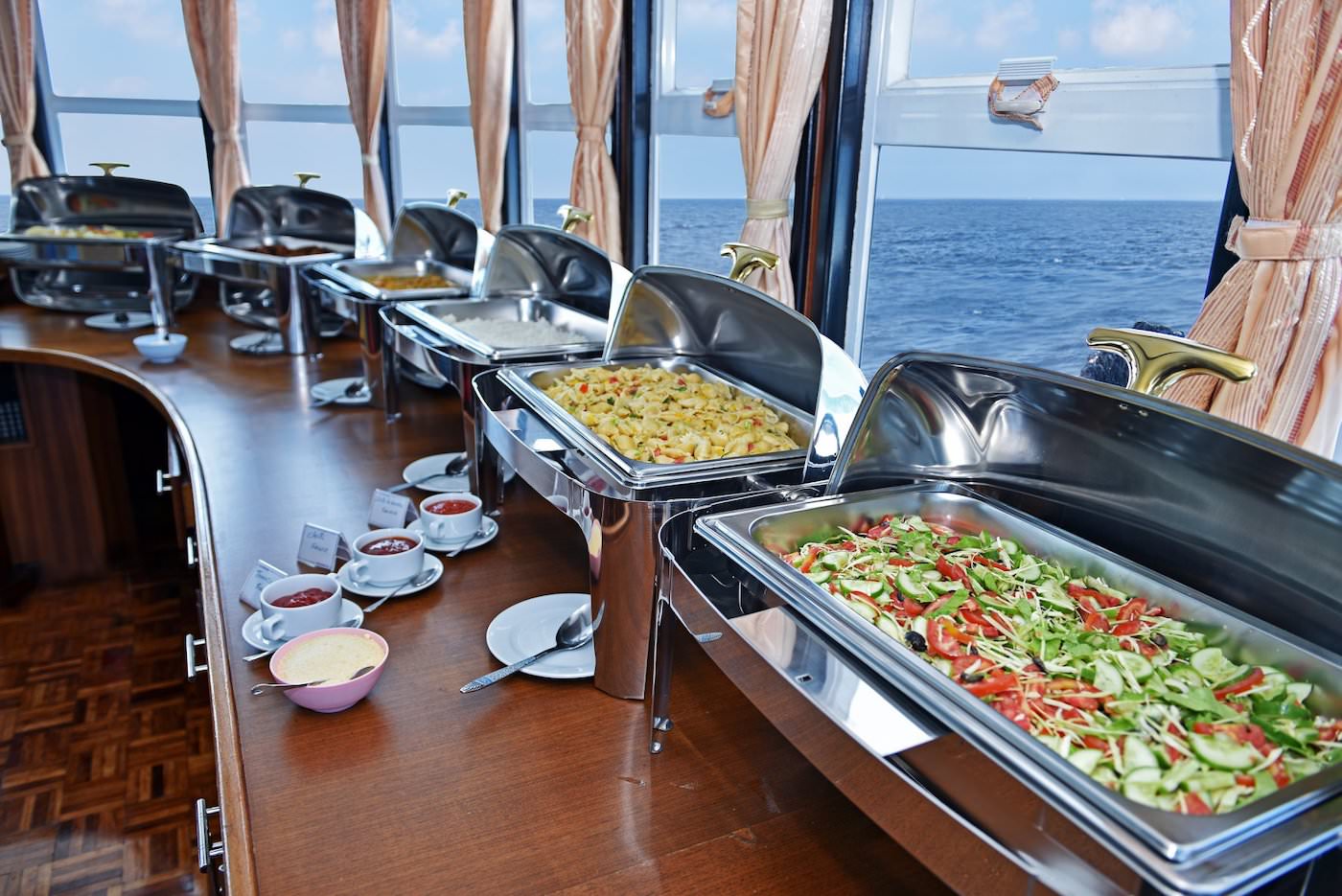 Horizon III Ocean Oasis Surf Charter Boat Maldives buffet