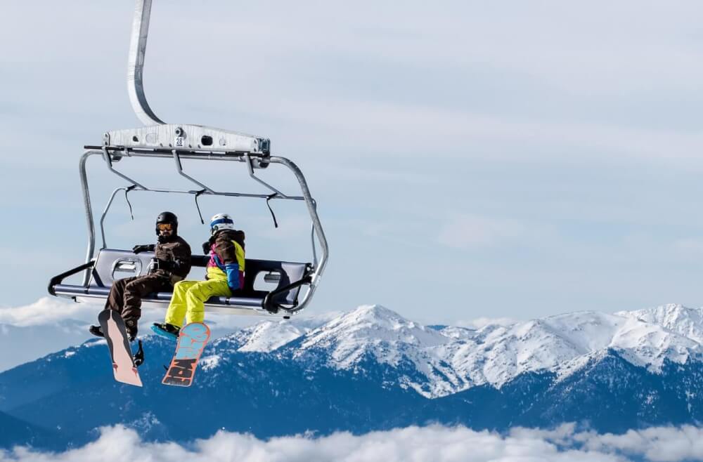 Cable car ski lift.