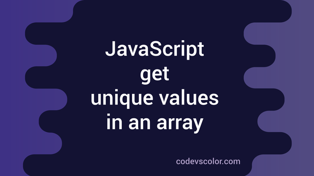javascript array add unique values