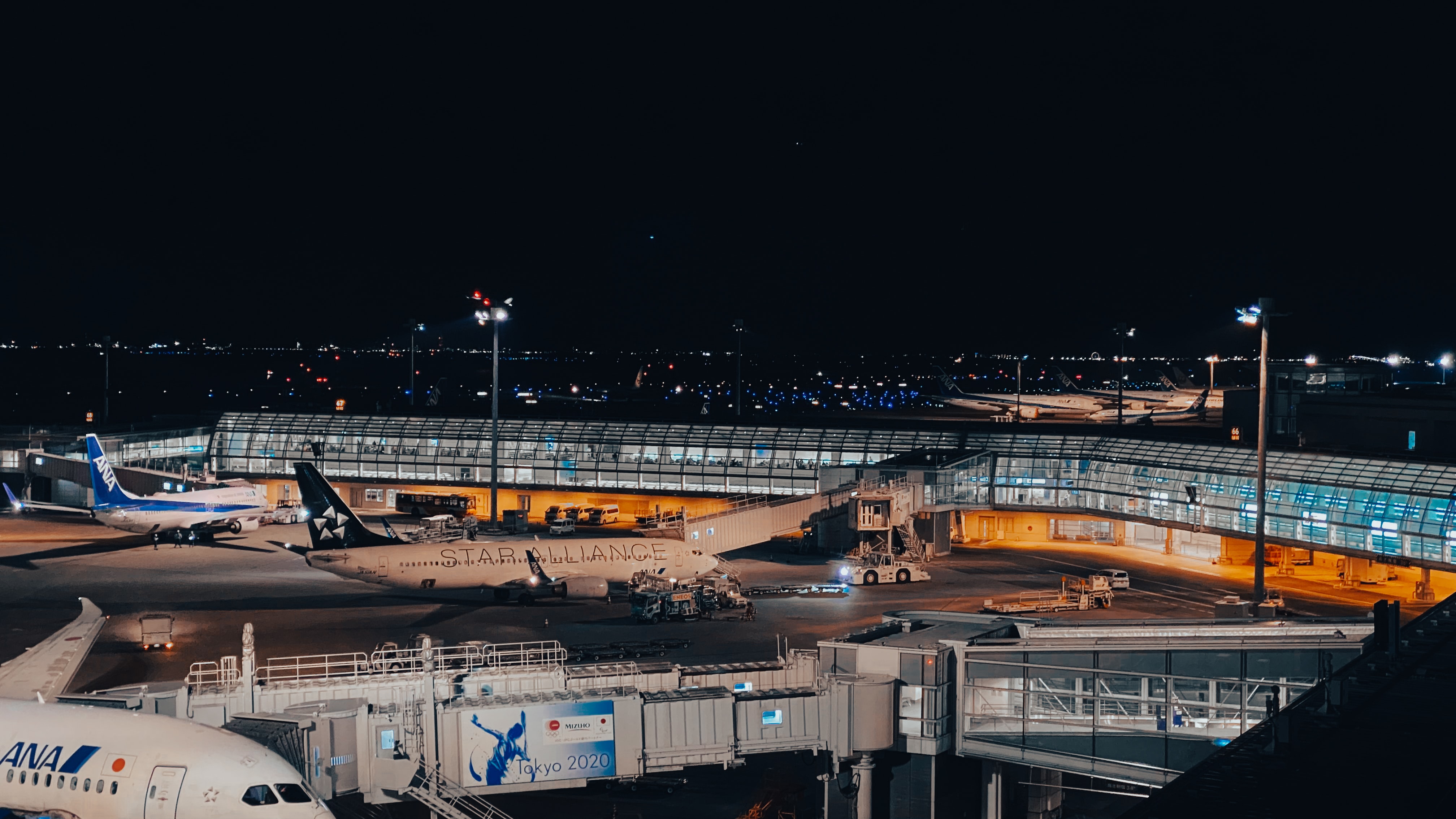 airport at night