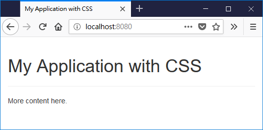 在 Golang 網頁程式中加入 CSS
