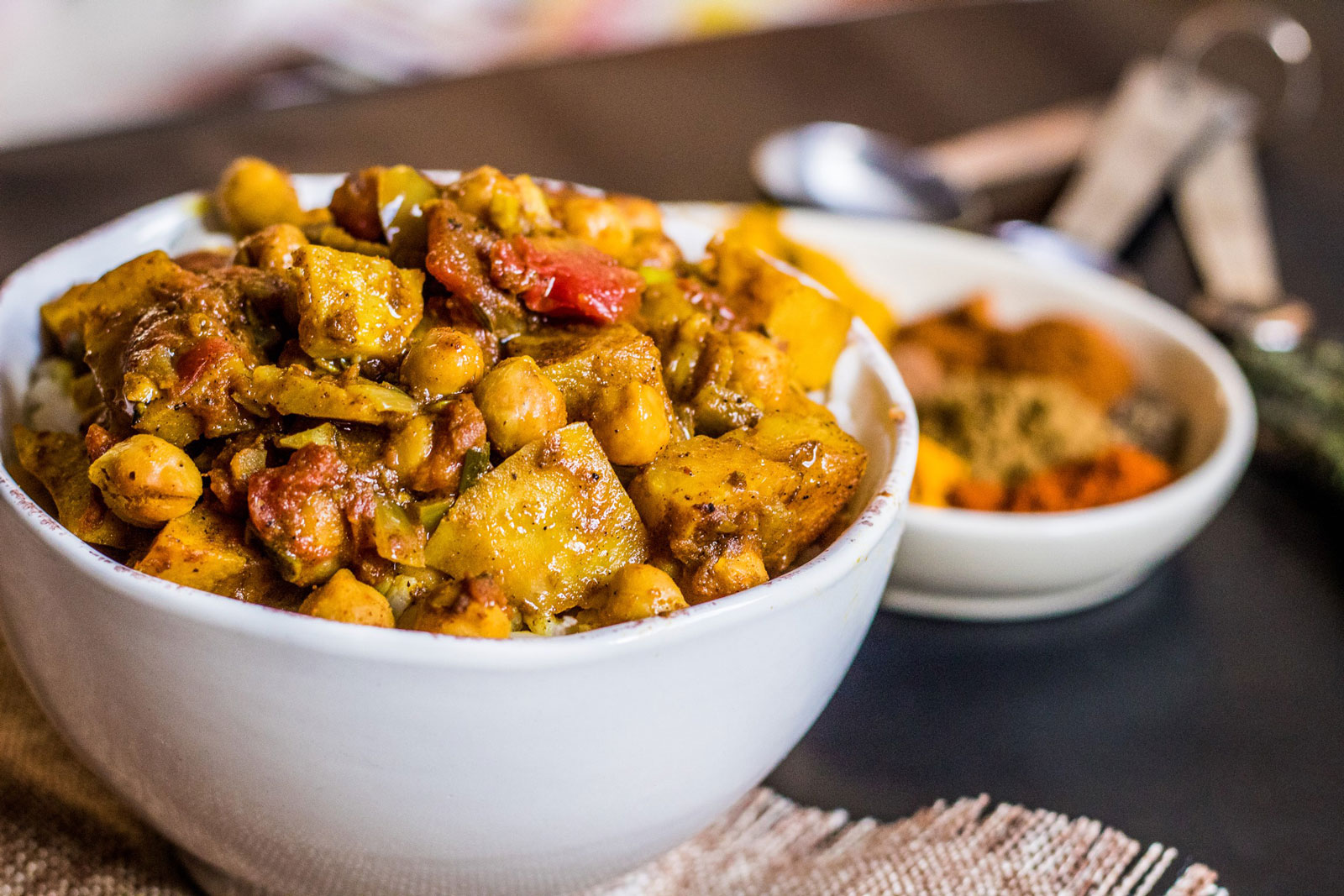 sweet potato and chana (chickpea) curry