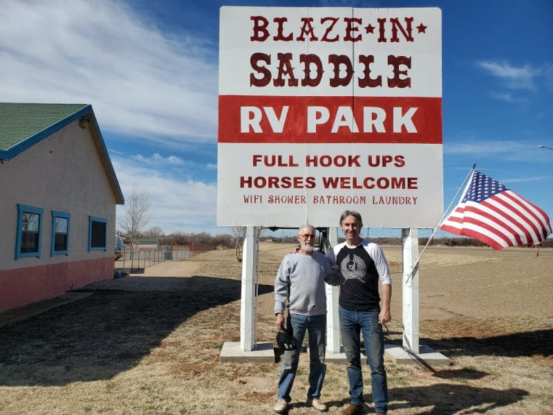 Michael Wolf of the TV series American Pickers at Blaze-In-Saddle RV Park