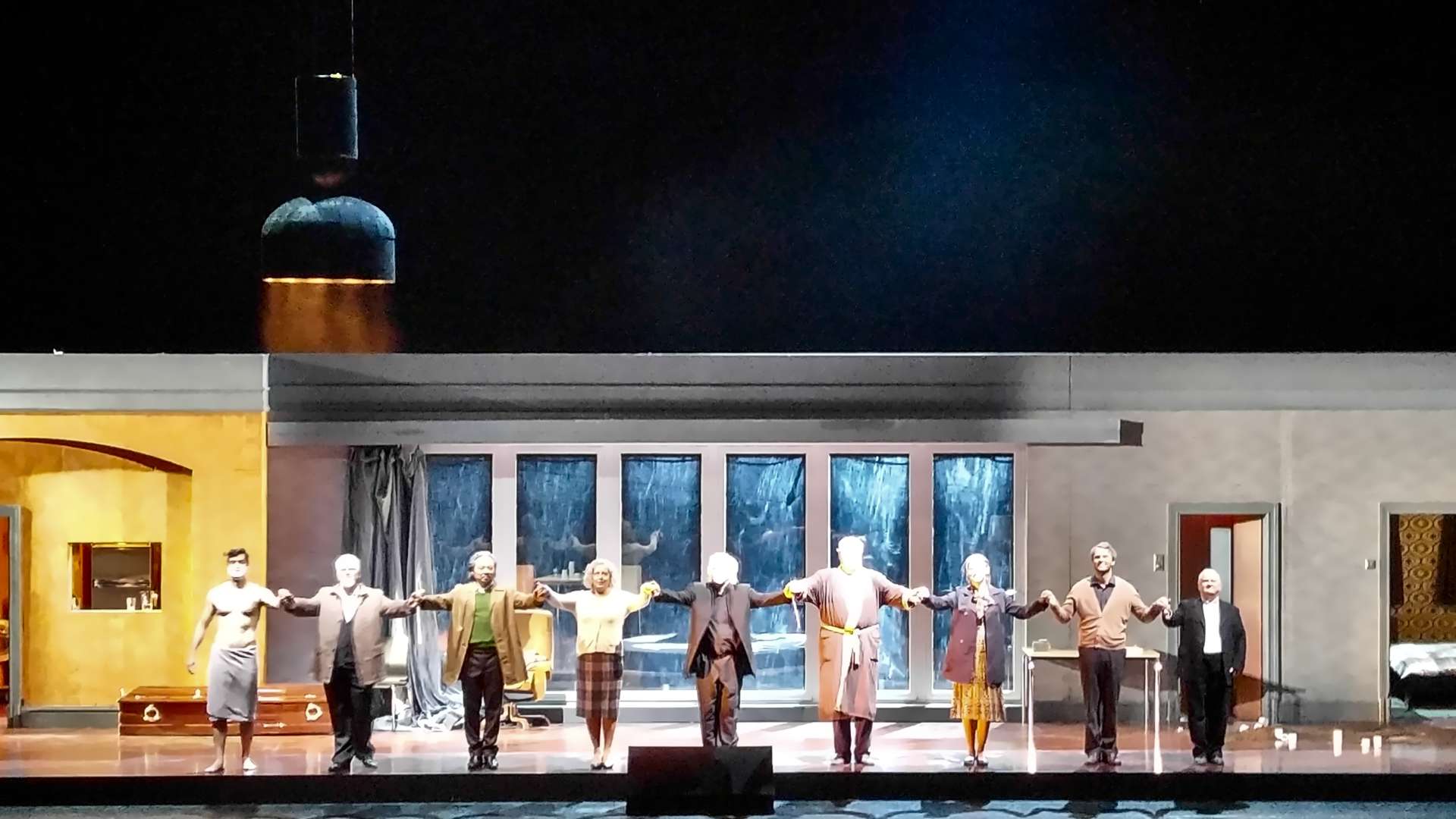 Stephen Gould as Tristan, Nina Stimme as Isolde. Curtain Call, Tristan und Isolde, Deutsche Opera Berlin, 12 June 2016