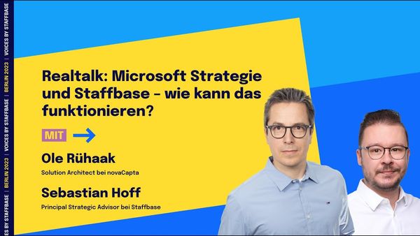 Ole Rühaak & Sebastian Hoff: Microsoft Strategie & Staffbase – so funktionierts | VOICES Berlin 2023