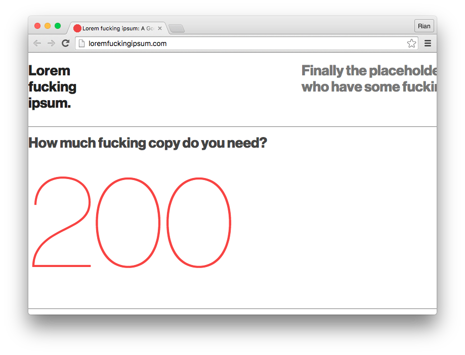 Placeholder Text Generator
