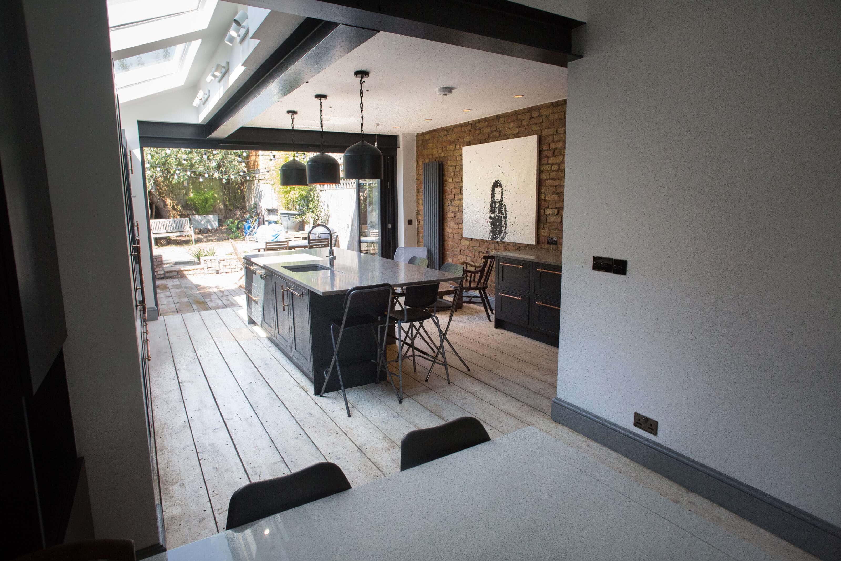 View from lounge to kitchen