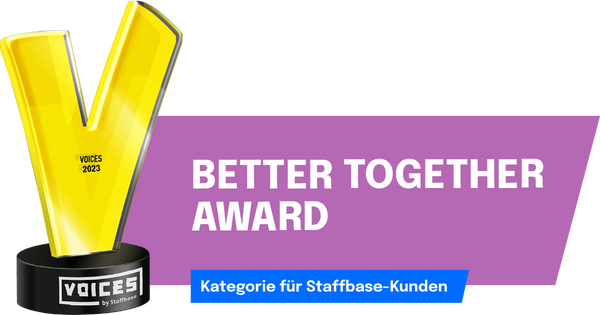 Better Together Award (Customer Award): Zusammen ist man auch im Kommunikationsteam weniger allein