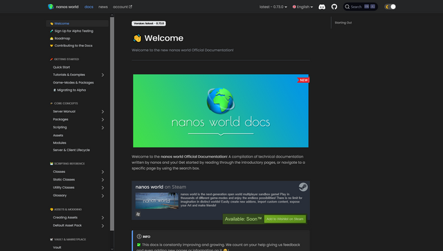 nanos world documentation