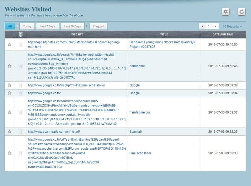 (Flexispy Demo) How To Tracker iPhone & Android phones (websites history)