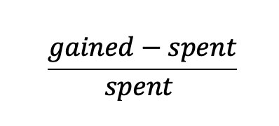 ROI formula
