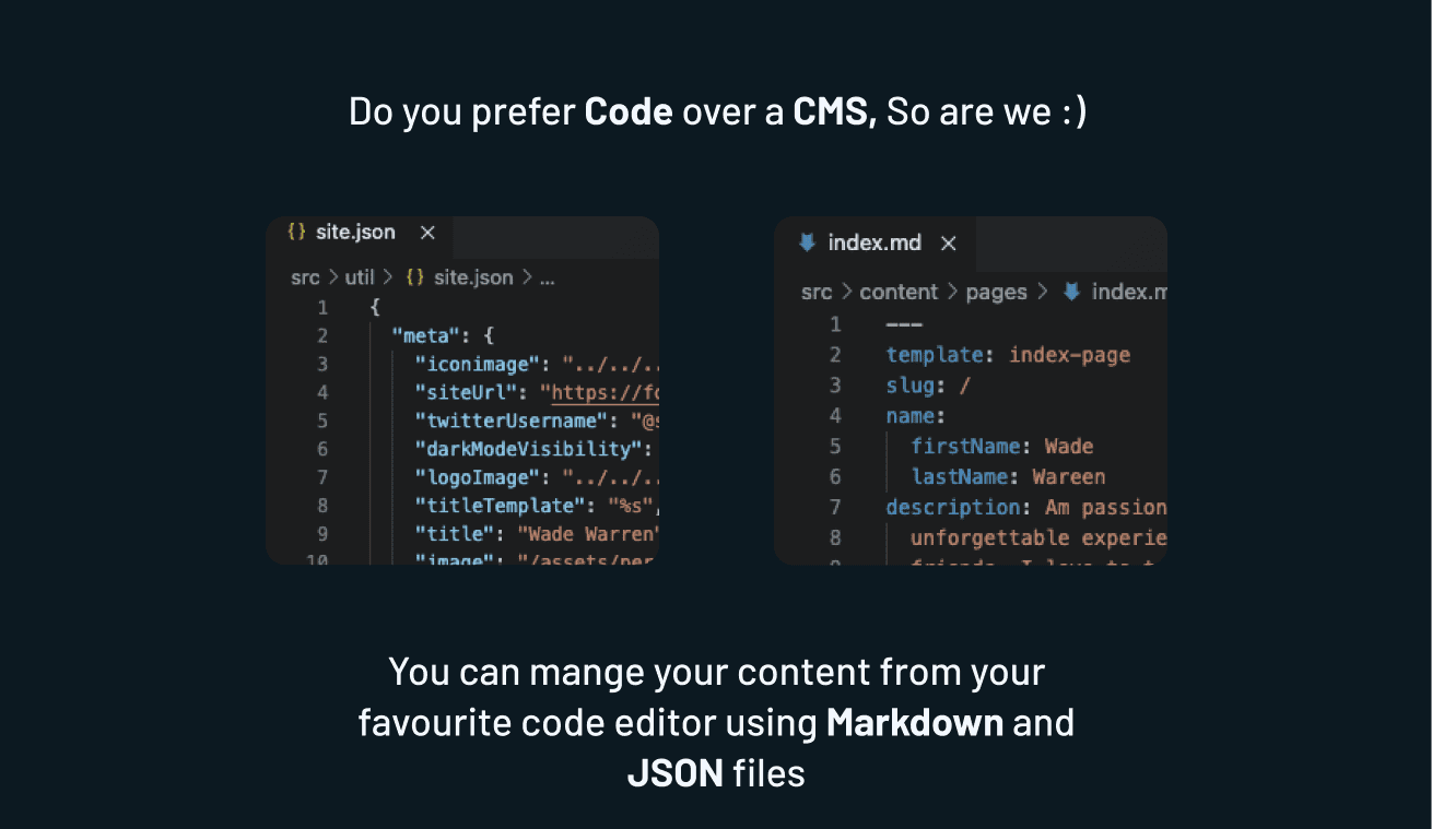 Wade - Gatsby & Netlify CMS starter- feature 8