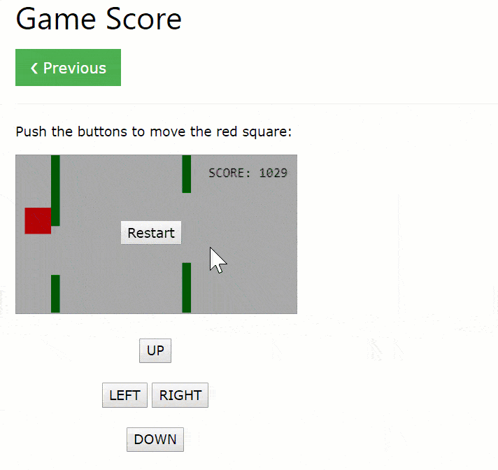 A simple game written in JavaScript and HTML