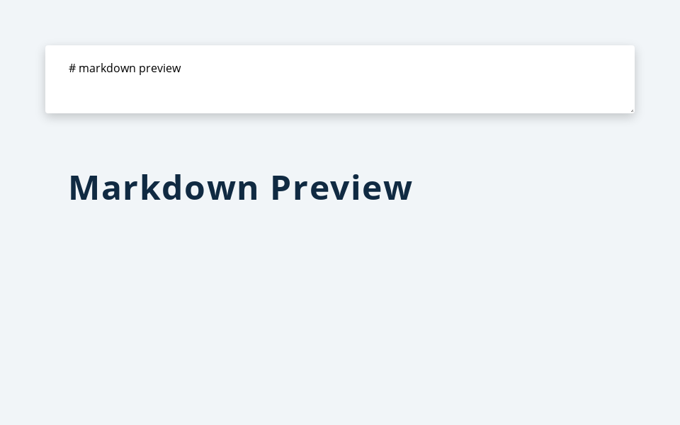 Markdown Preview