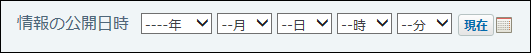 日付時刻の画面例