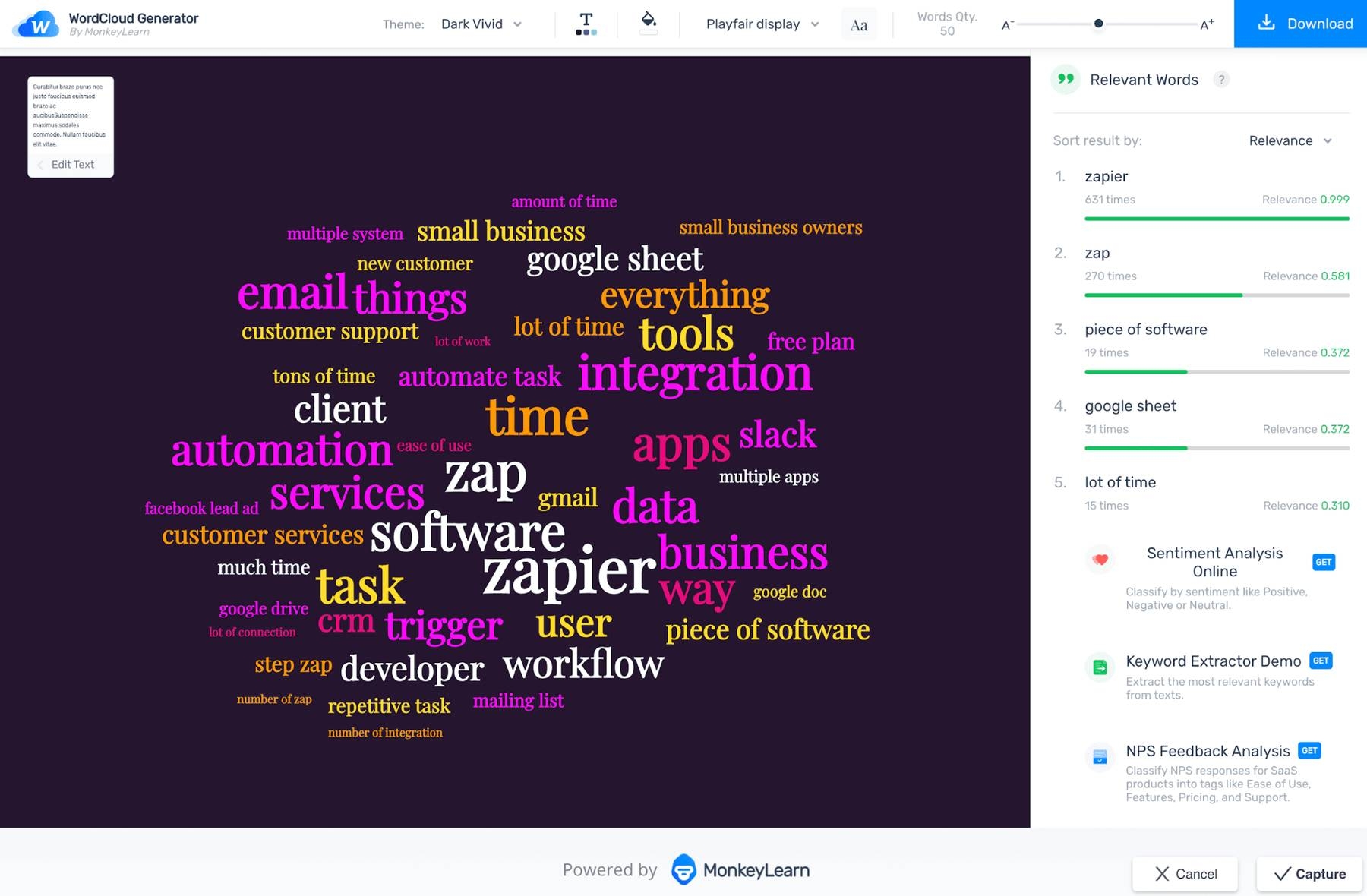 How To Do Word Cloud In Excel