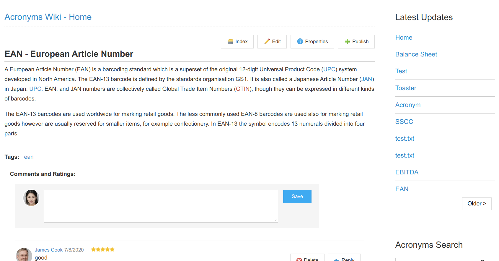Wiki employee productivity screenshot