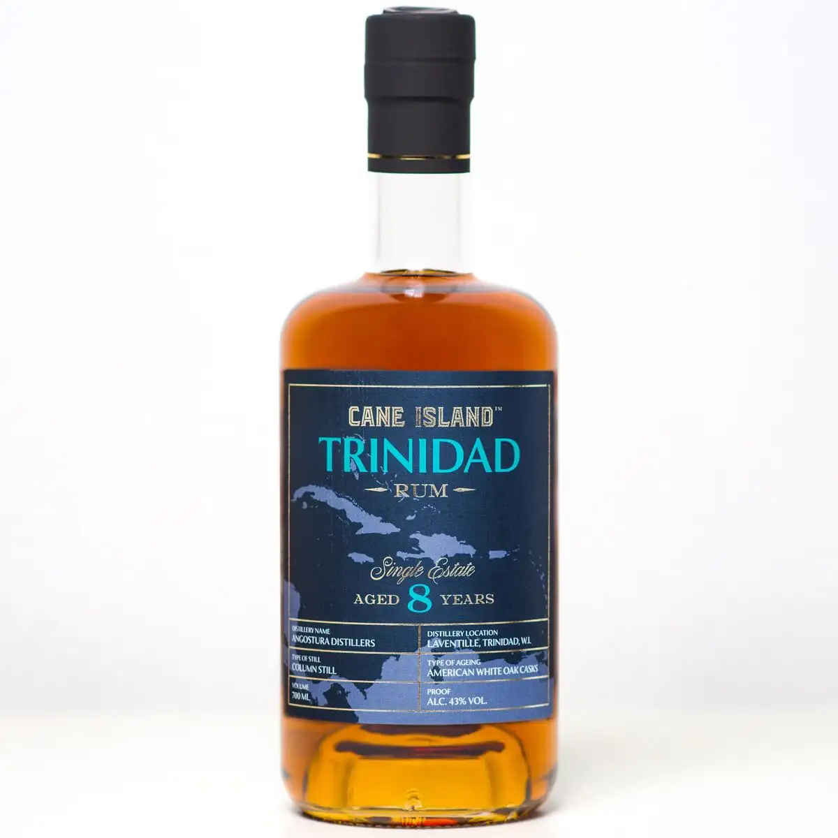 Image of the front of the bottle of the rum Angostura Trinidad