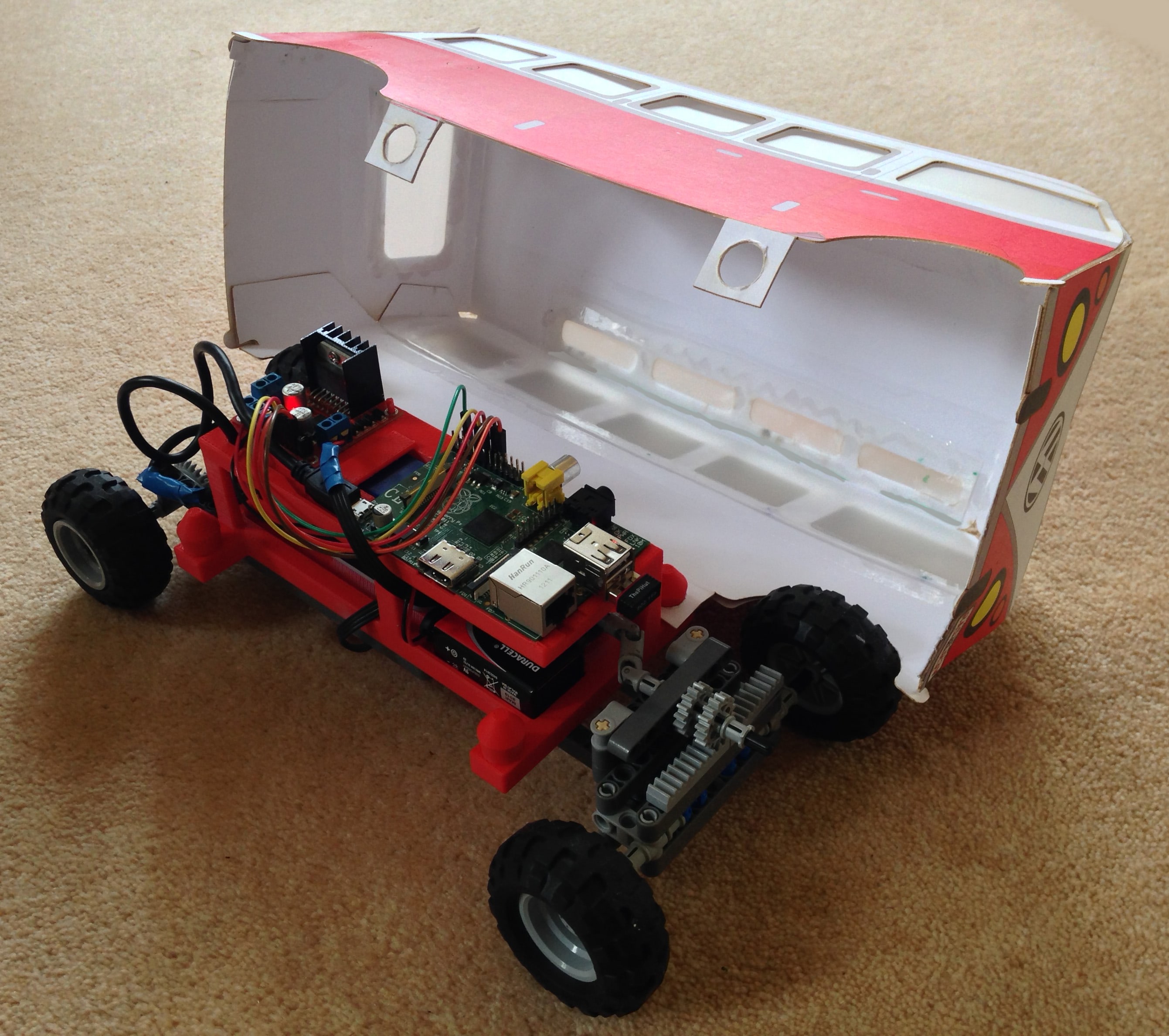 raspberry rev remote control car with raspberry pi