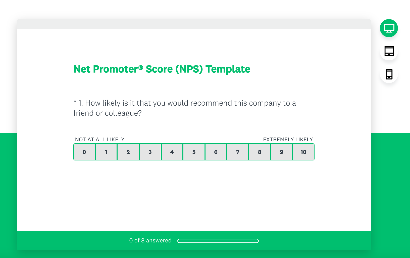 Surveymonkey Nps Template